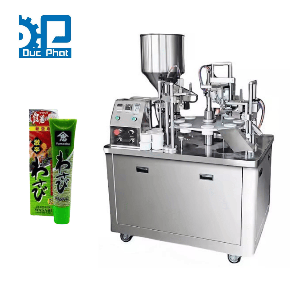Máy chiết tuýp mù tạt bán tự động