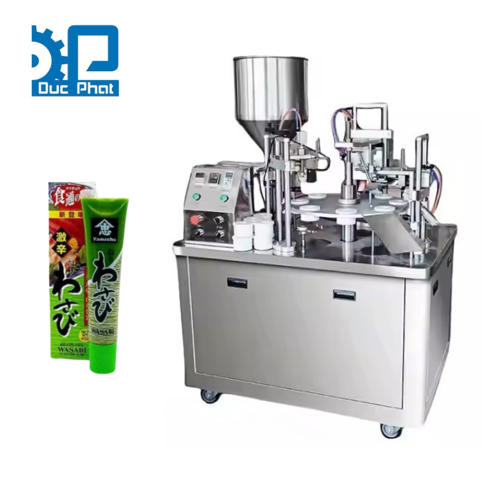 Máy chiết tuýp mù tạt bán tự động