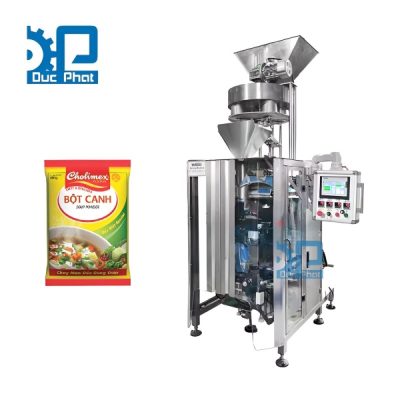 Máy đóng gói bột canh máng cổ áo túi bụng