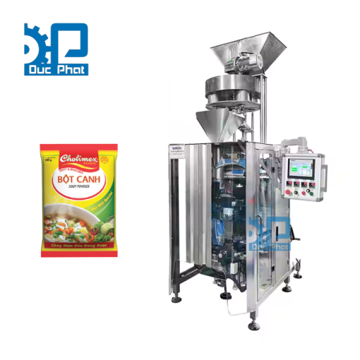 Máy đóng gói bột canh máng cổ áo túi bụng