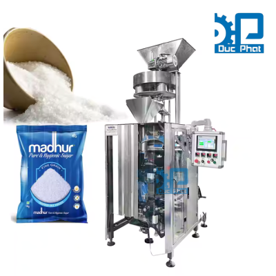 Máy đóng gói muối máng cổ áo túi bụng