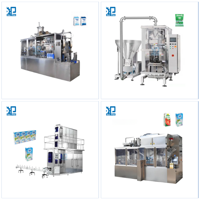 Máy chiết rót sữa Đức Phát