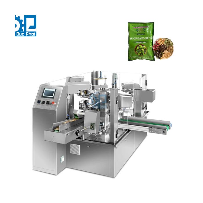 Máy đóng gói trà thảo dược túi sẵn rotary