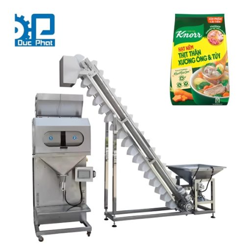 Máy đóng gói hạt nêm cân định lượng đóng bao bán tự động