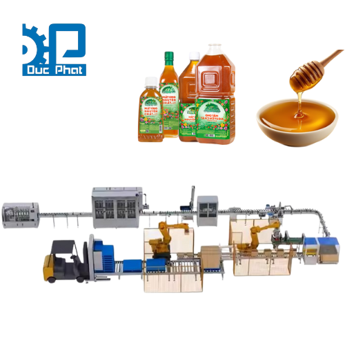 Máy chiết can mật ong