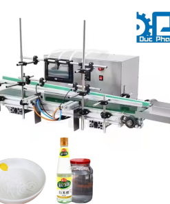 Máy chiết chai hũ giấm trắng bán tự động