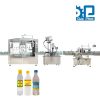 Máy chiết, dán, xoắn nắp chai giấm trắng