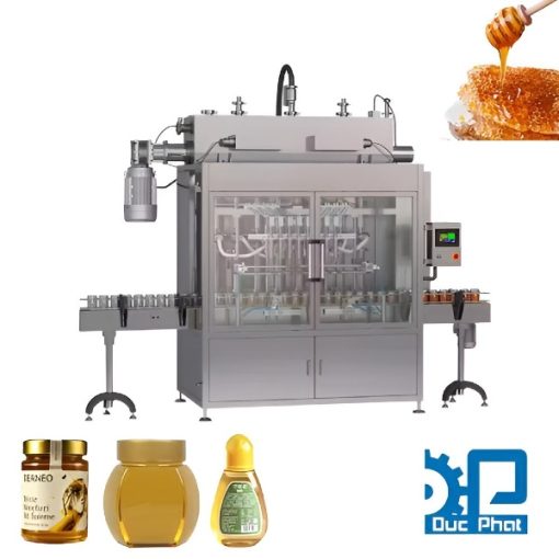 Máy chiết hũ thủy tinh mật ong