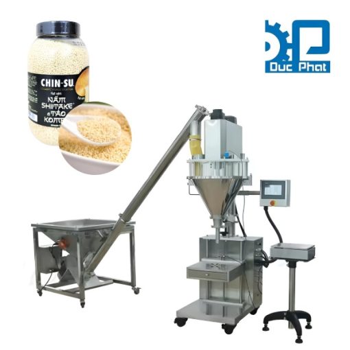 Máy chiết lọ hạt nêm bán tự động