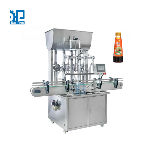 Máy chiết rót chai dầu hào bán tự động