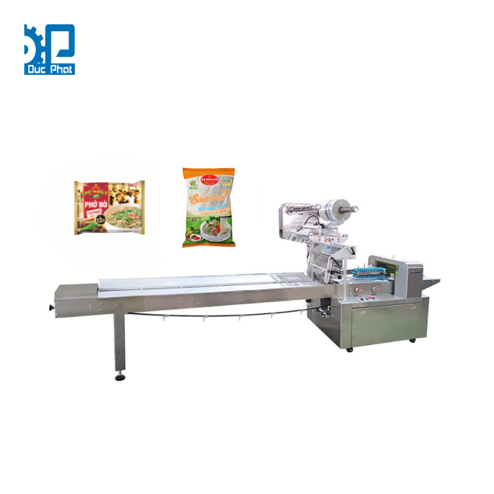 Máy đóng gói bánh phở nằm ngang