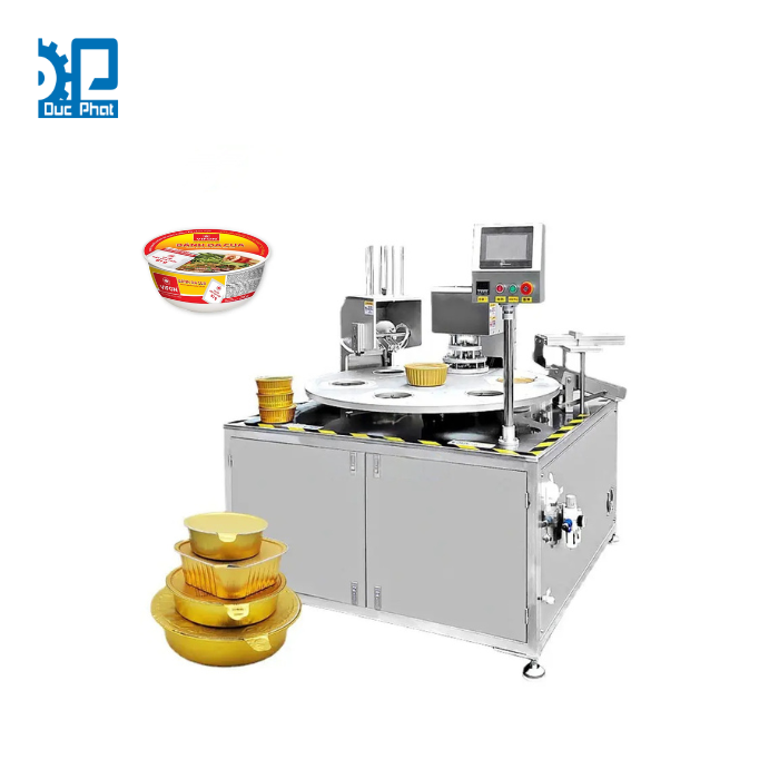 Máy đóng gói bún ăn liền dạng cốc bán tự động