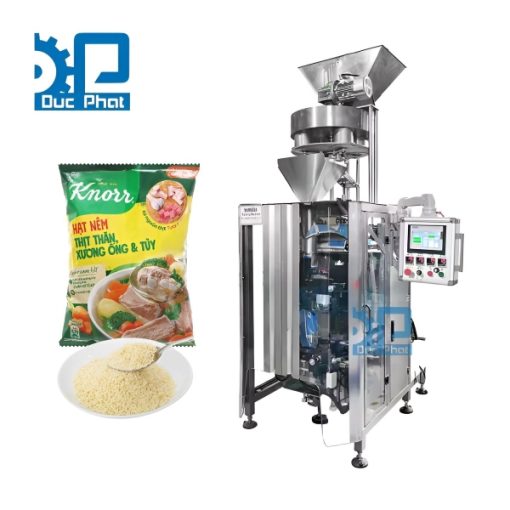 Máy đóng gói hạt nêm máng cổ áo túi bụng