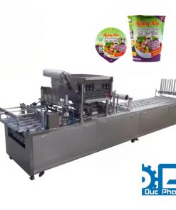 Máy hàn seal miệng ly mì gạo tự động