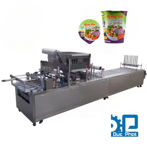 Máy hàn seal miệng ly mì gạo tự động