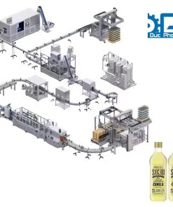 Dây chuyền chiết rót dầu ăn thực vật đóng chai