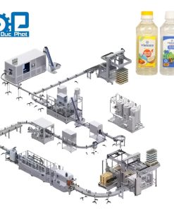 Dây chuyền chiết rót dầu dừa đóng chai