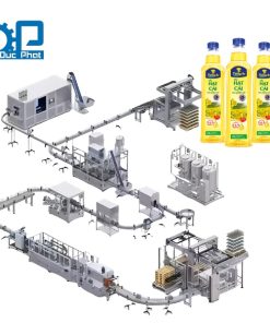 Dây chuyền chiết rót dầu hạt cải đóng chai