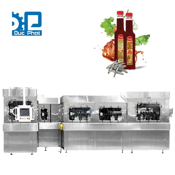 Dây chuyền chiết rót nước mắm đóng chai