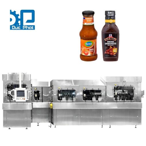 Dây chuyền chiết rót nước sốt BBQ đóng chai