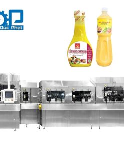 Dây chuyền chiết rót nước sốt chanh dây đóng chai