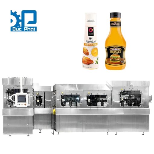 Dây chuyền chiết rót nước sốt mù tạt đóng chai