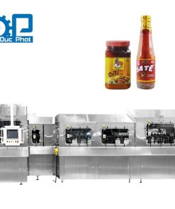 Dây chuyền chiết rót nước sốt sa tế đóng chai