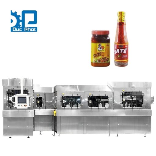 Dây chuyền chiết rót nước sốt sa tế đóng chai