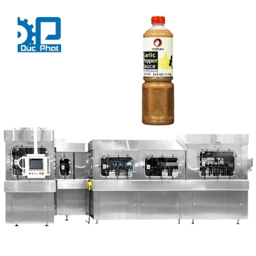 Dây chuyền chiết rót nước sốt tỏi đóng chai