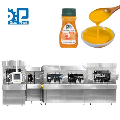 Dây chuyền chiết rót nước sốt trứng đóng chai