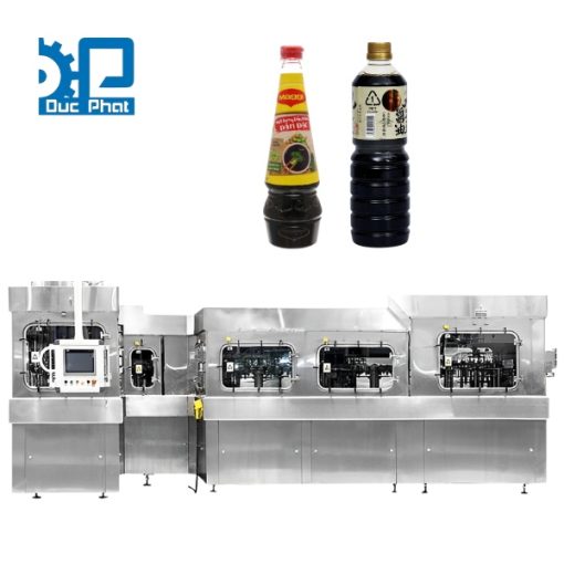 Dây chuyền chiết rót nước sốt xì dầu đóng chai