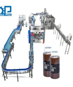 Dây chuyền chiết rót cà phê espresso đóng chai