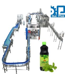 Dây chuyền chiết rót nước bạc hà đóng chai