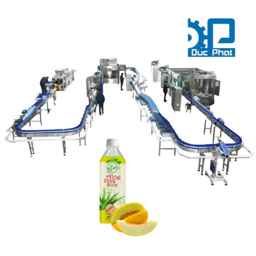 Dây chuyền đóng gói chai nước ép dưa gang
