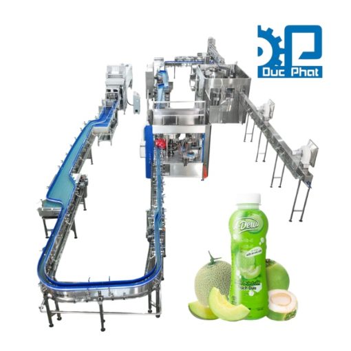 Dây chuyền chiết rót nước dưa lưới đóng chai