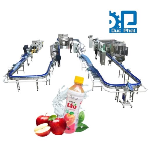 Dây chuyền chiết rót nước ép táo đóng chai