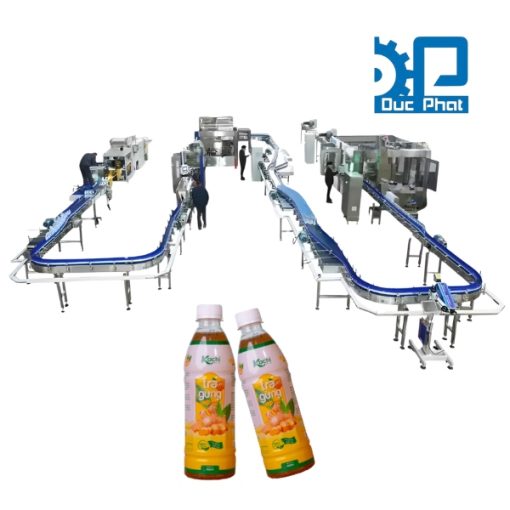 Dây chuyền chiết rót nước gừng mật ong đóng chai