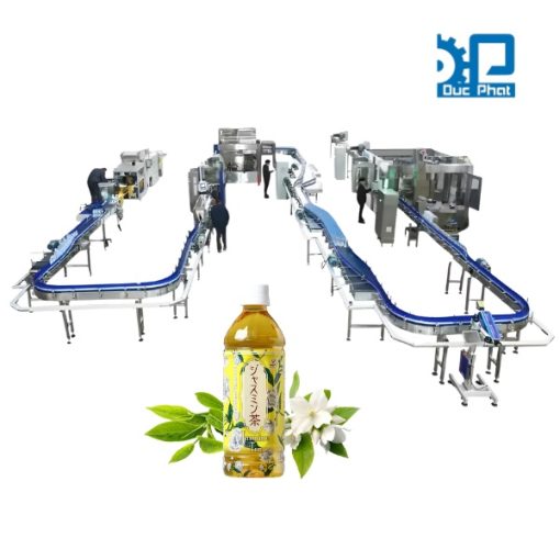 Dây chuyền chiết rót nước trà nhài đóng chai