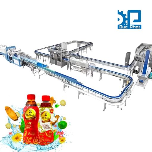 Dây chuyền chiết rót trà thảo mộc