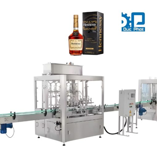 Dây chuyền chiết rót rượu cognac đóng chai