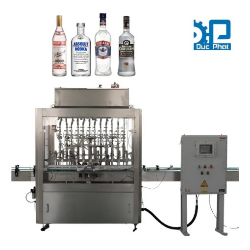 Dây chuyền chiết rót rượu vodka đóng chai