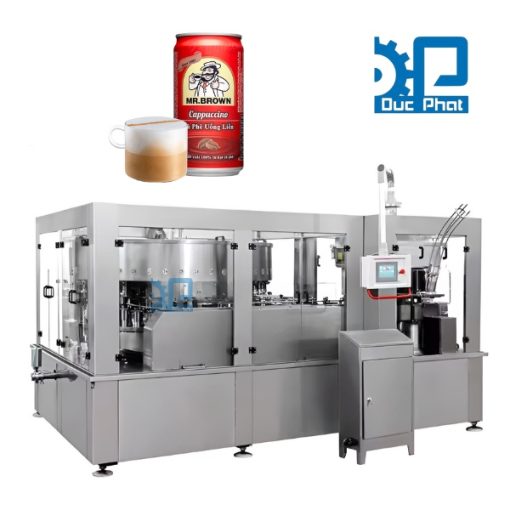 Dây chuyền chiết rót cà phê Cappuccino đóng lon