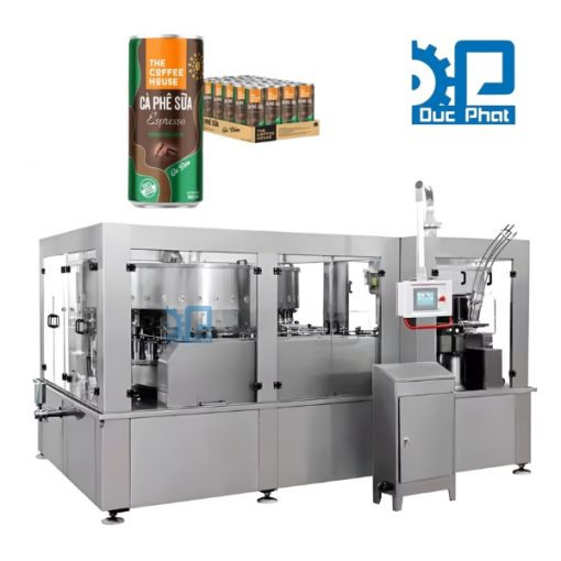 Dây chuyền chiết rót cà phê espresso đóng lon
