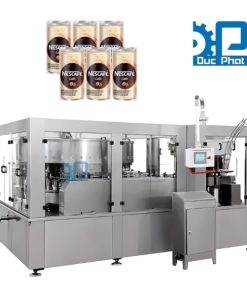 Dây chuyền chiết rót cà phê latte đóng lon