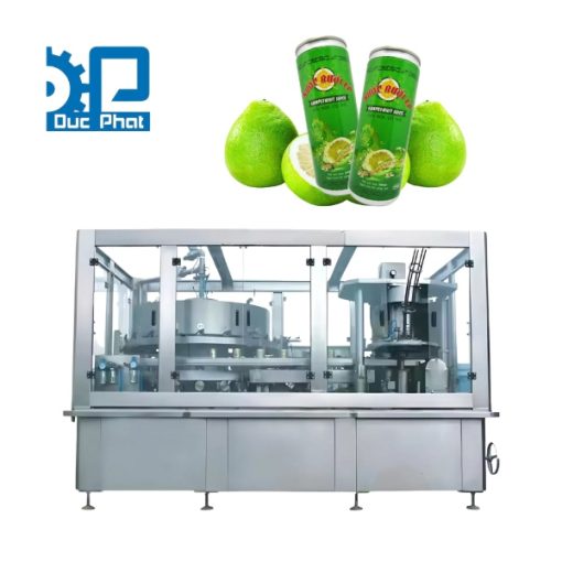 Dây chuyền chiết rót nước bưởi đóng lon