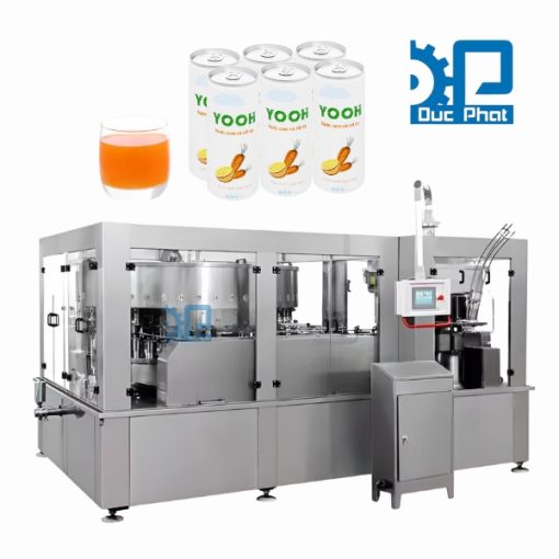 Dây chuyền chiết rót nước cà rốt đóng lon