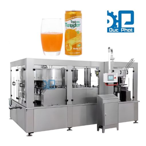 Dây chuyền chiết rót nước cam đóng lon