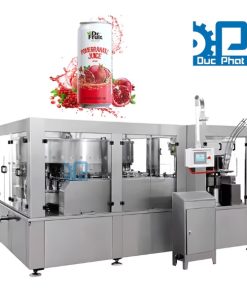 Dây chuyền chiết rót nước lựu đóng lon