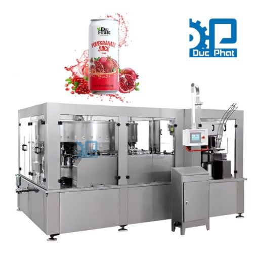 Dây chuyền chiết rót nước lựu đóng lon