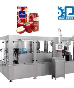 Dây chuyền chiết rót nước táo đóng lon